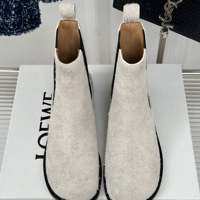 LW CAMPO CHELSEA BOOT WHITE BRUSHED SUEDE