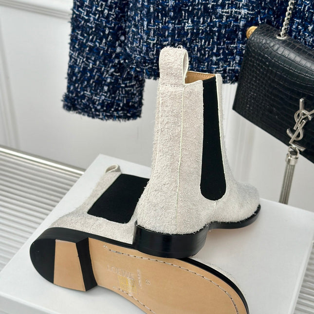 LW CAMPO CHELSEA BOOT WHITE BRUSHED SUEDE
