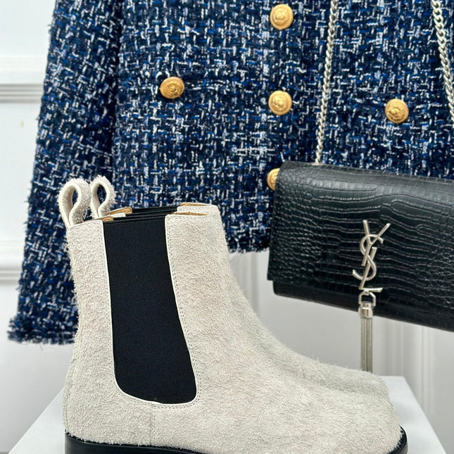 LW CAMPO CHELSEA BOOT WHITE BRUSHED SUEDE