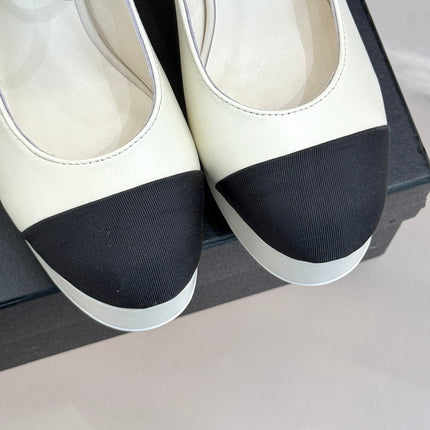 FLATFORM SANDAL 110 MM IN WHITE CALFSKIN