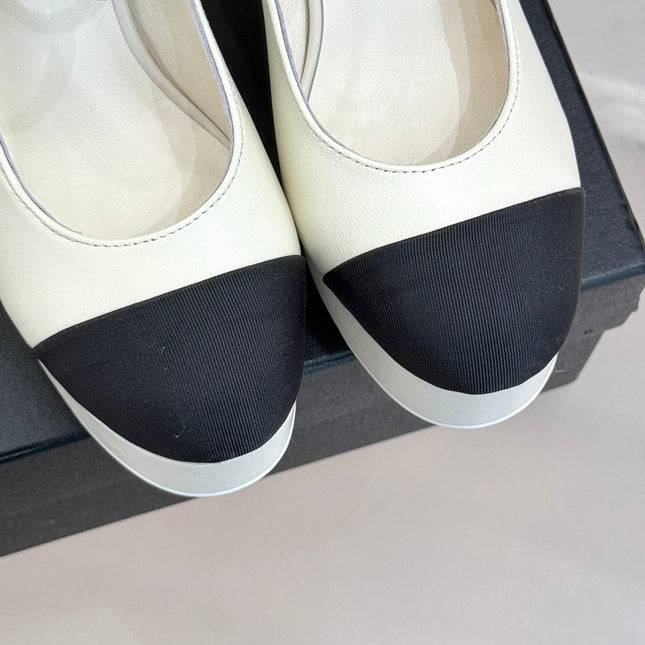 FLATFORM SANDAL 110 MM IN WHITE CALFSKIN