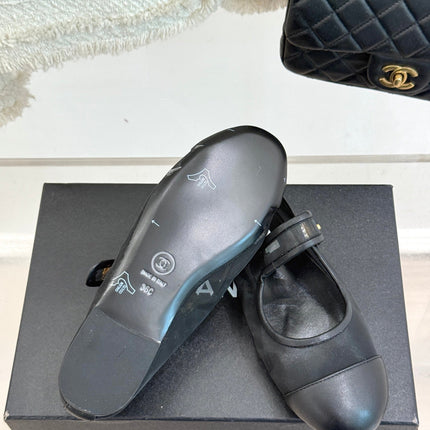 FLAT SHOES IN BLACK MESH MIX LAMBSKIN