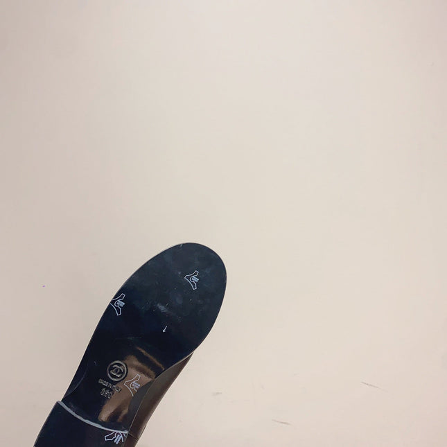 CC HIGH BOOTS IN BLACK QUILTED CALFSKIN