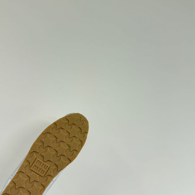 PLUME NAPPA SNEAKERS IN SILVER LAMBSKIN