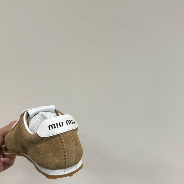 PLUME SUEDE SNEAKERS EARTH BROWN