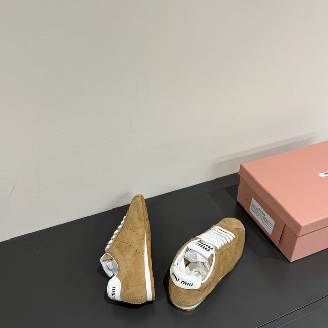 PLUME SUEDE SNEAKERS EARTH BROWN