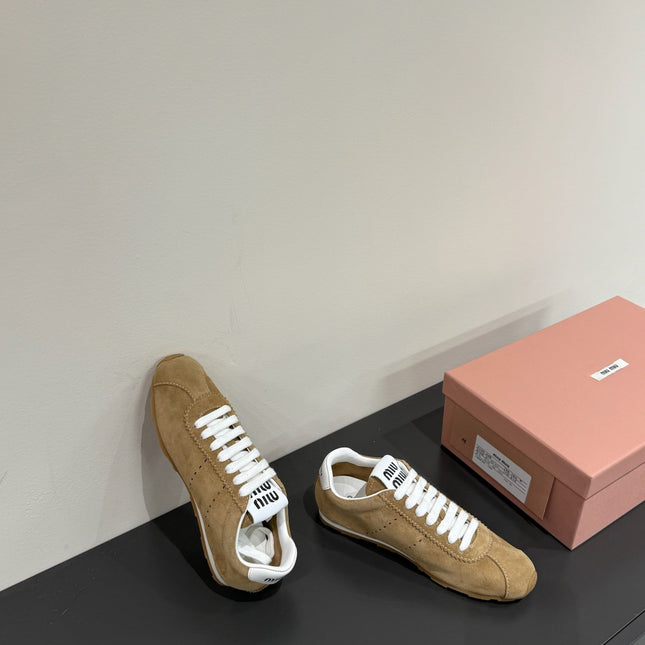 PLUME SUEDE SNEAKERS EARTH BROWN