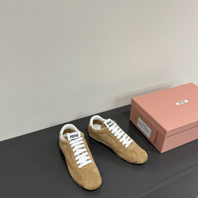PLUME SUEDE SNEAKERS EARTH BROWN