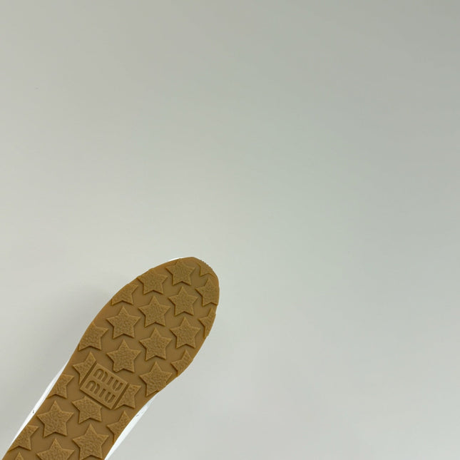 PLUME NAPPA SNEAKERS IN WHITE LAMBSKIN