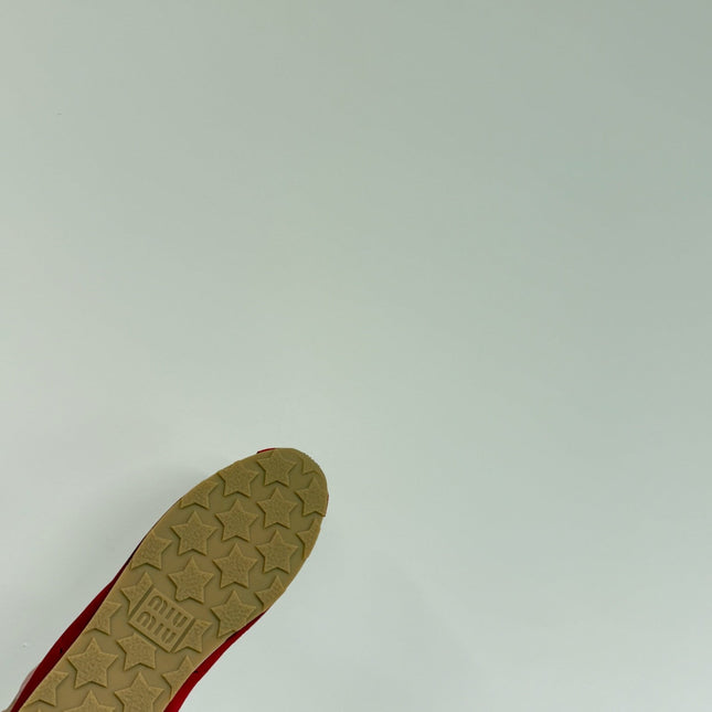 PLUME SNEAKERS IN RED SUEDE