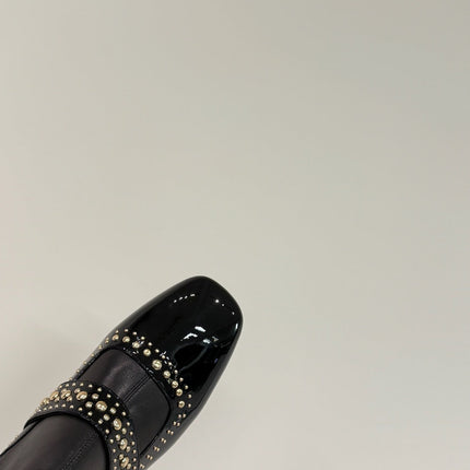 BELLE-D HEELED ANKLE BOOT BLACK PATENT CALFSKIN
