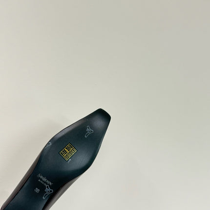 POPPY BALLET FLATS IN GARNET RED GLOSSY LAMBSKIN