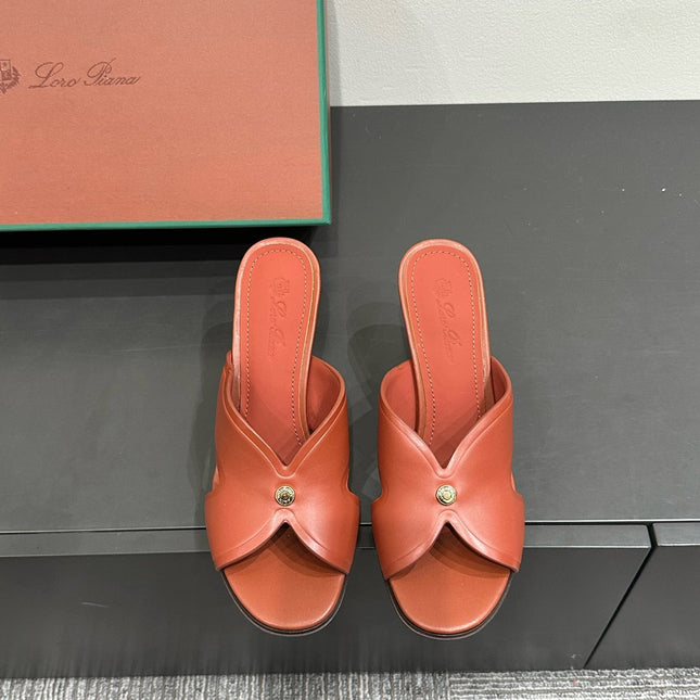 LP HIGH HEELS 25S IN RUST ORANGE LAMBSKIN