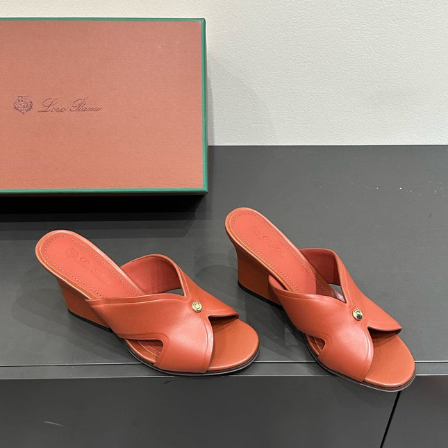 LP HIGH HEELS 25S IN RUST ORANGE LAMBSKIN