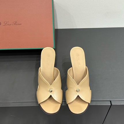 LP HIGH HEELS 25S IN WARM BEIGE LAMBSKIN