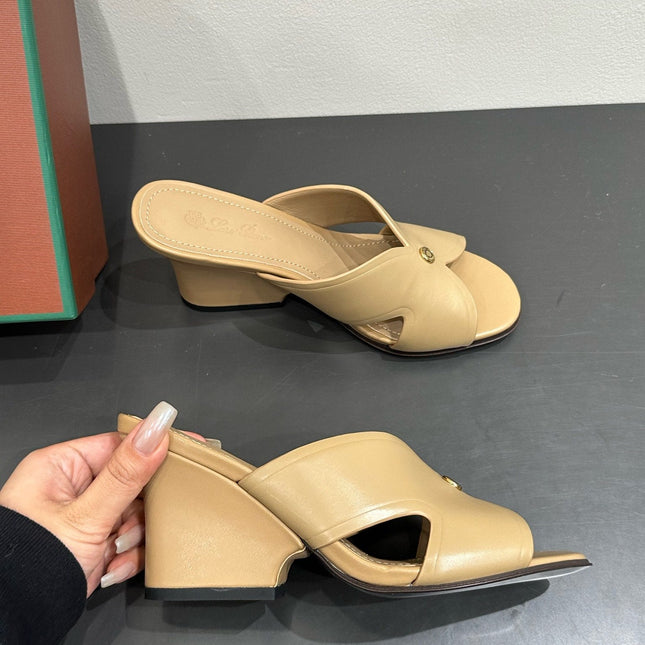 LP HIGH HEELS 25S IN WARM BEIGE LAMBSKIN