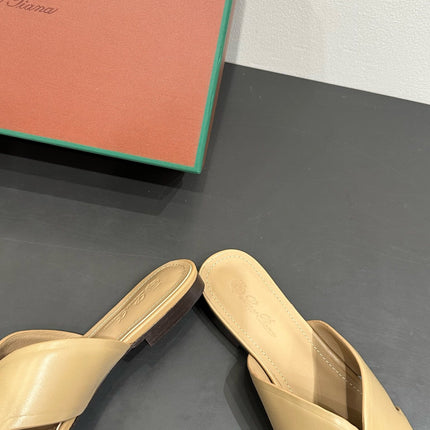 LP SANDALS 25S IN WARM BEIGE LAMBSKIN