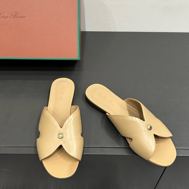 LP SANDALS 25S IN WARM BEIGE LAMBSKIN