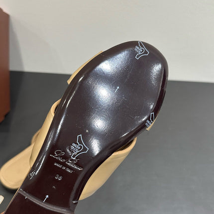 LP SANDALS 25S IN WARM BEIGE LAMBSKIN