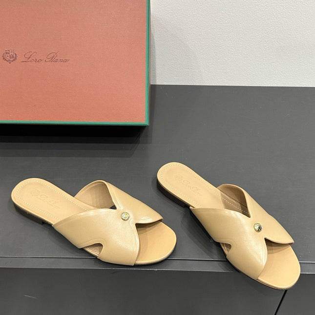 LP SANDALS 25S IN WARM BEIGE LAMBSKIN