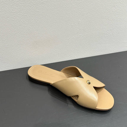 LP SANDALS 25S IN WARM BEIGE LAMBSKIN