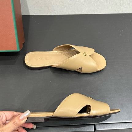 LP SANDALS 25S IN WARM BEIGE LAMBSKIN