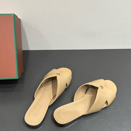 LP SANDALS 25S IN WARM BEIGE LAMBSKIN