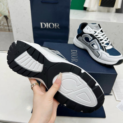 CD B30 SNEAKER AEGEAN AND WHITE MESH FABRIC