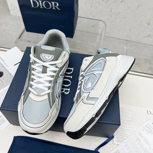 CD B30 SNEAKER GRAY AND CREAM MESH FABRIC