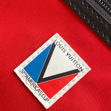 LV 25S SAC KEEPALL BANDOULIÈRE 50 IN MULTICOLOR CANVAS AND CALFSKIN TRIM