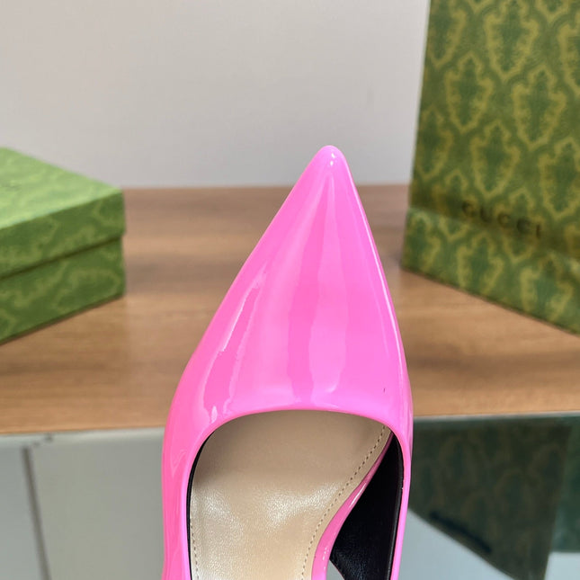 GG SIGNORIA SLINGBACK PUMP BRIGHT PINK LAMBSKIN