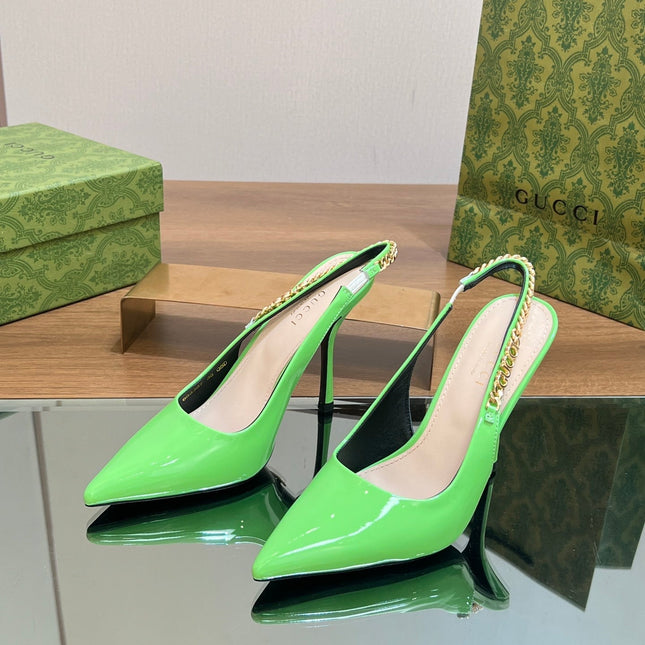 GG SIGNORIA SLINGBACK PUMP SHAMROCK LAMBSKIN