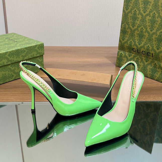 GG SIGNORIA SLINGBACK PUMP SHAMROCK LAMBSKIN