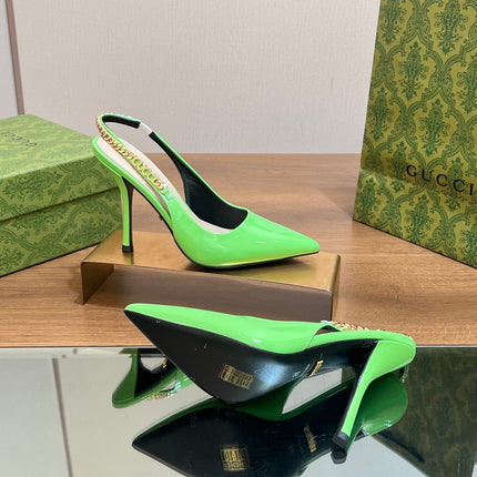 GG SIGNORIA SLINGBACK PUMP SHAMROCK LAMBSKIN