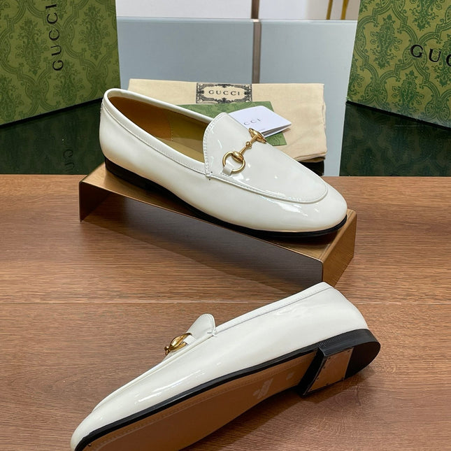 GG JORDAAN LOAFER GLOSSY WHITE LAMBSKIN