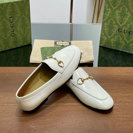 GG JORDAAN LOAFER GLOSSY WHITE LAMBSKIN