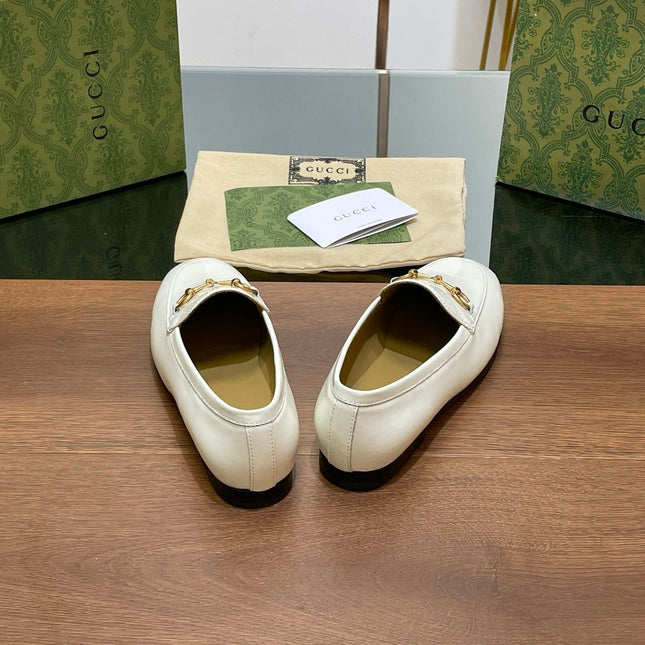 GG JORDAAN LOAFER GLOSSY WHITE LAMBSKIN