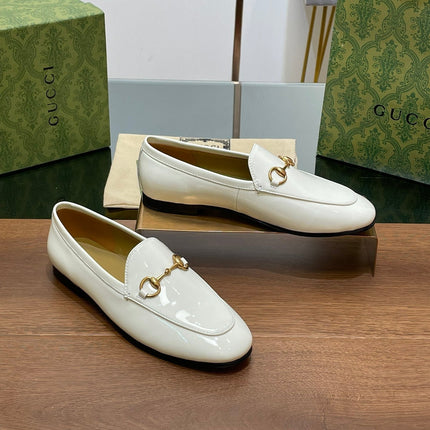 GG JORDAAN LOAFER GLOSSY WHITE LAMBSKIN
