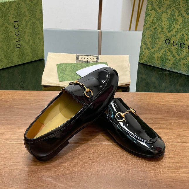 GG JORDAAN LOAFER GLOSSY BLACK LAMBSKIN