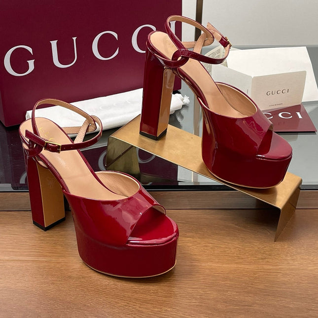 HIGH HEEL SANDALS 13 CM IN RED LAMBSKIN