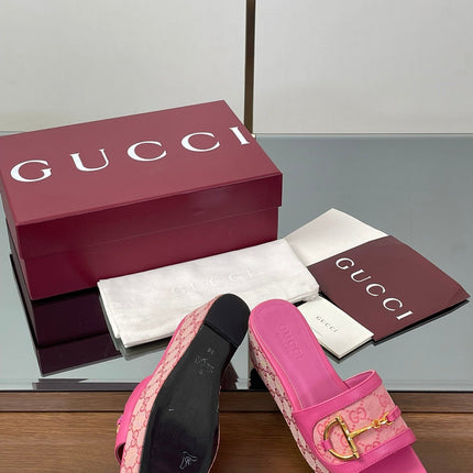 HIGH 6.3 CM WEDGE SANDALS IN PINK CALFSKIN AND FABRIC