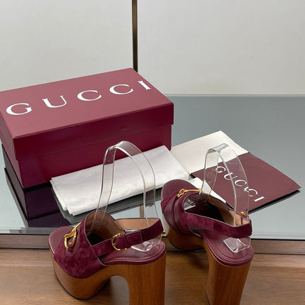 HIGH HEEL SANDALS 13 CM IN DARK RED CALFSKIN MIX SUEDE GOLD HARDWARE