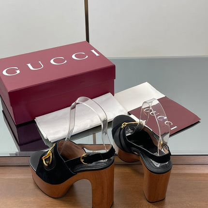 HIGH HEEL SANDALS 13 CM IN BLACK CALFSKIN MIX SUEDE GOLD HARDWARE