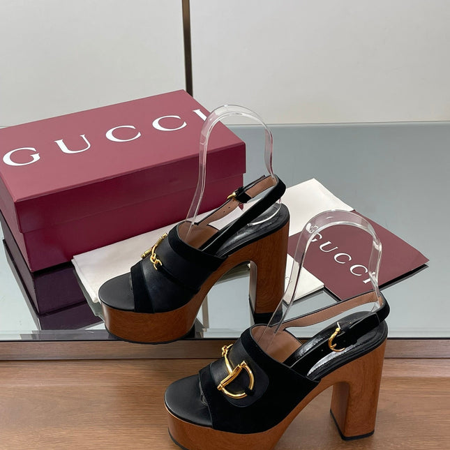 HIGH HEEL SANDALS 13 CM IN BLACK CALFSKIN MIX SUEDE GOLD HARDWARE