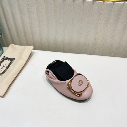 GG BALLET SUPER SLIM PASTEL PINK LAMBSKIN