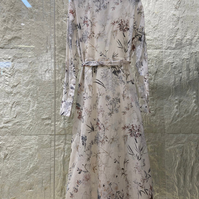 BUTTON DOWN V NECK DRESS 25S IN COTTON 266182