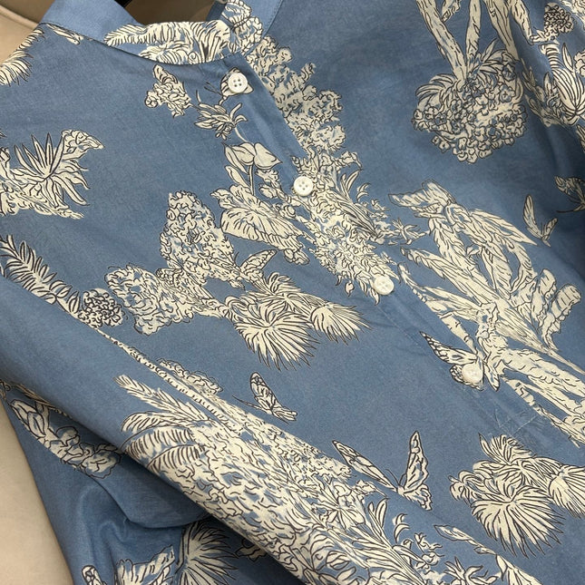 SHIRT WITH COCONUT GROVE PRINT 25S IN COTTON 266163