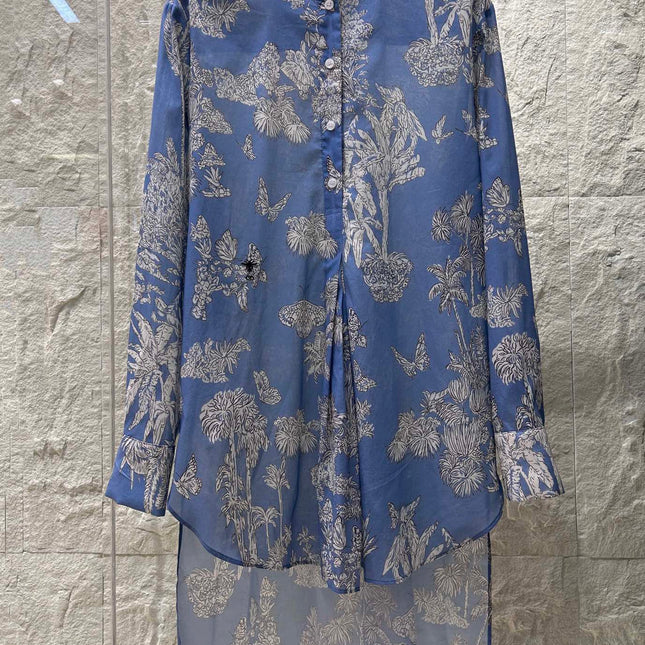 SHIRT WITH COCONUT GROVE PRINT 25S IN COTTON 266163