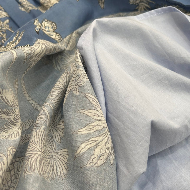 LONG SKIRT WITH COCONUT FOREST PRINT 25S IN COTTON 266160