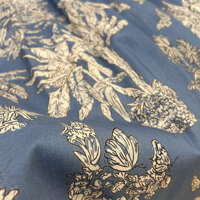 LONG SKIRT WITH COCONUT FOREST PRINT 25S IN COTTON 266160